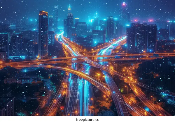 City Interchange at Night