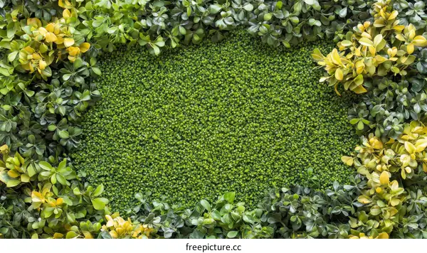 Artificial Green Wall Design with Frame