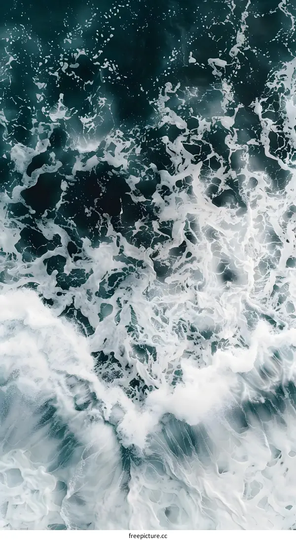 Ocean Waves Aerial Photography