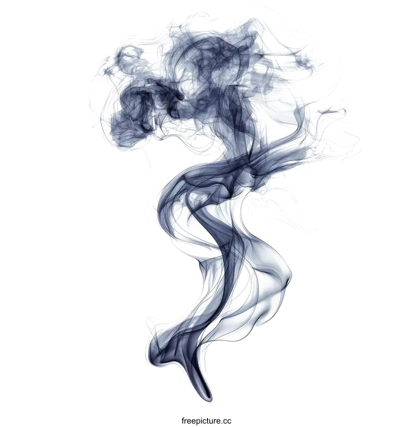 [Transparent Background PNG]Abstract Smoke Design of Dark Blue
