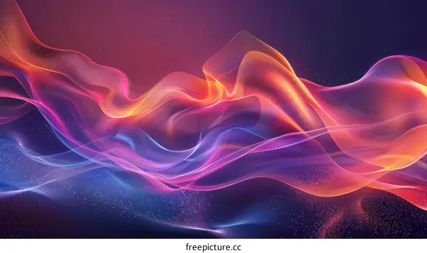 Colorful abstract background with flowing shapes