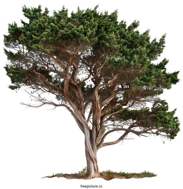 [Transparent Background PNG]Isolated Tree with Twisted Branches