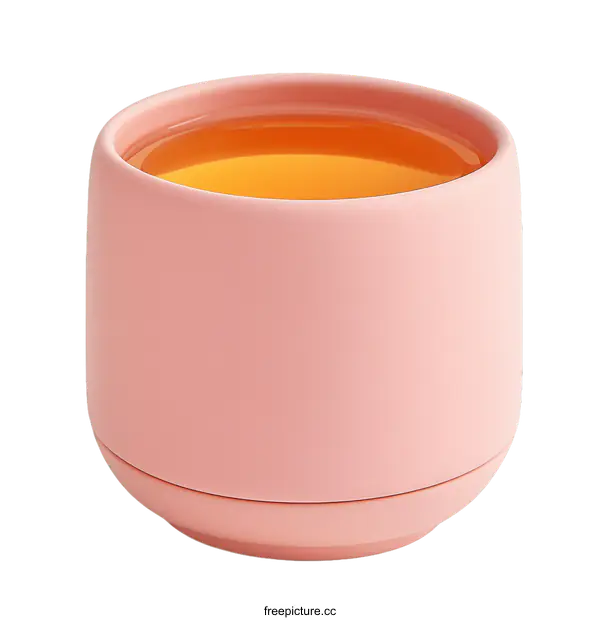 [Transparent Background PNG]Pink Tea Cup with Saucer