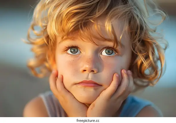 Portrait of a cute little boy