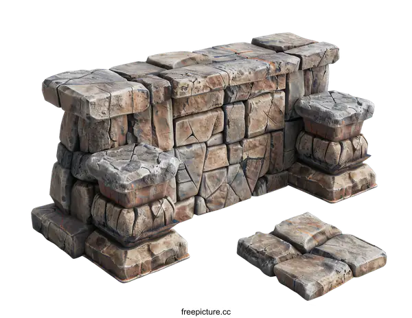[Transparent Background PNG]Stone Wall