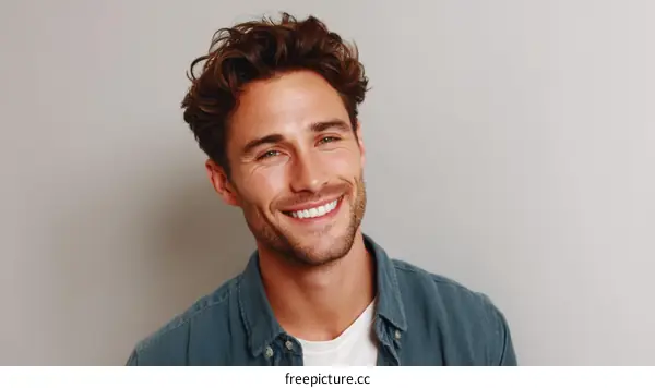 Close-up Portrait of a Smiling Man