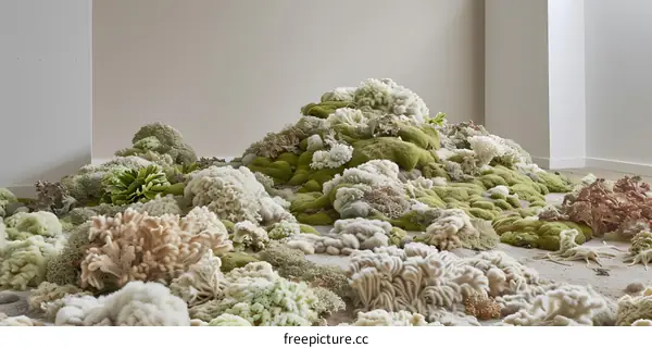 Green Moss Landscape Installation Art