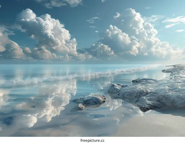 Tranquil Blue Waters and Scenic Sky