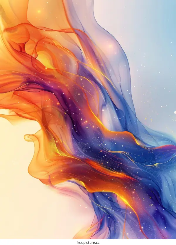 Abstract Flowing Colors