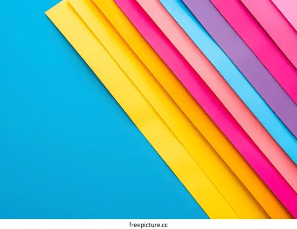 Abstract Colorful Paper Background with Diagonal Lines