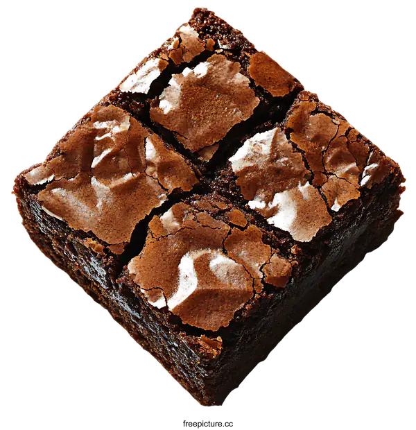 [Transparent Background PNG]Delicious Chocolate Brownie Piece