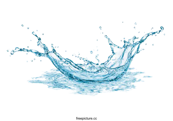 [Transparent Background PNG]Water Splashing Abstract Art