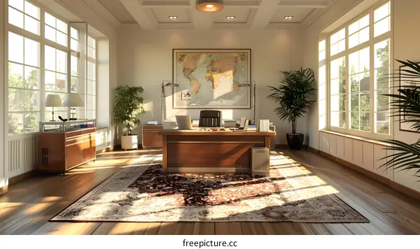 Luxury Home Office Interior