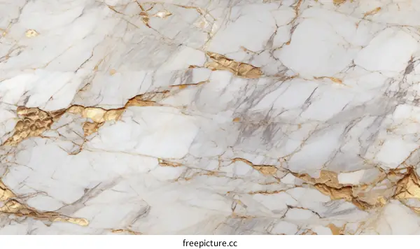 Golden White Marble Texture