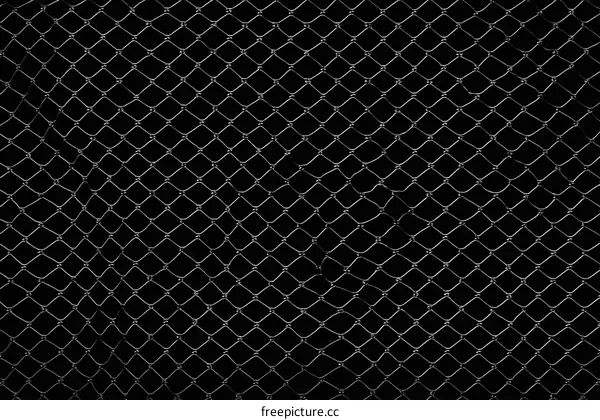 Close-up View of a Damaged Chain-Link Fence