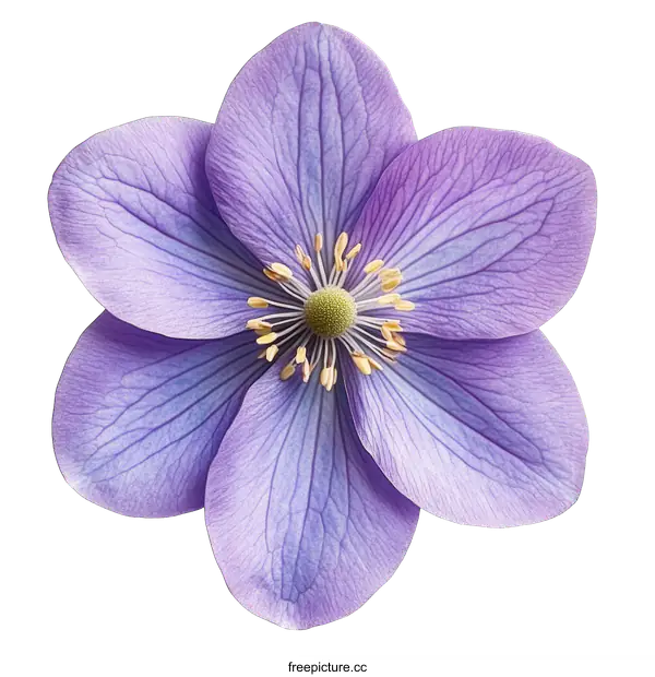 [Transparent Background PNG]Close up of a Purple Flower