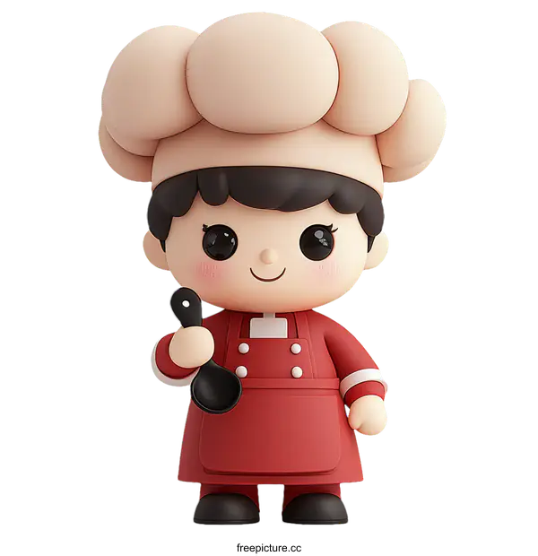 [Transparent Background PNG]Cute Cartoon Chef Illustration