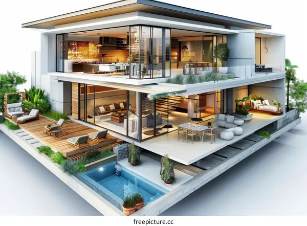 Modern House with Luxurious Interior Design