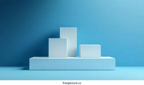 Abstract Minimalist Display Platform Design