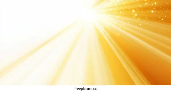Golden Sunlight Rays Abstract Background