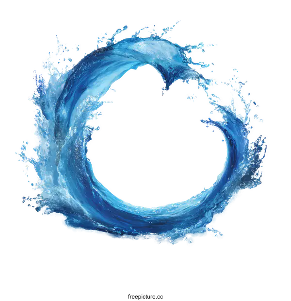 [Transparent Background PNG]Water Splash Abstract Art Design