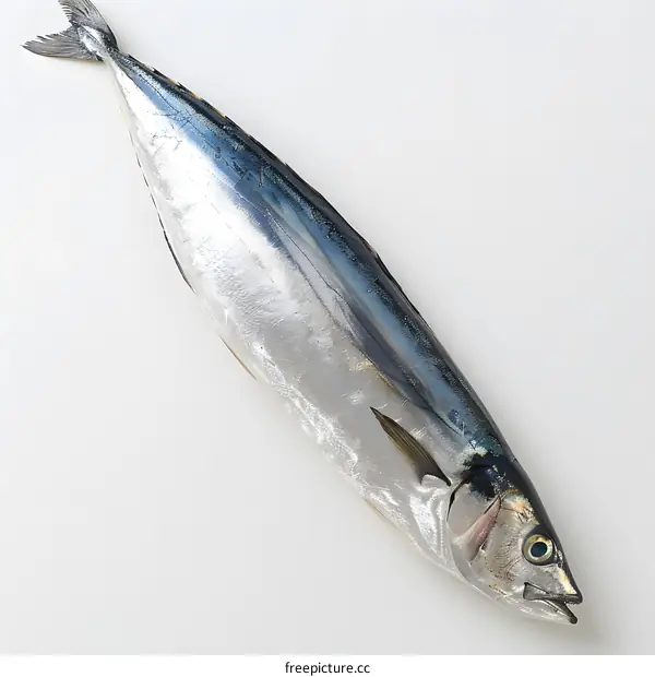 Freshly Caught Fish on White Background