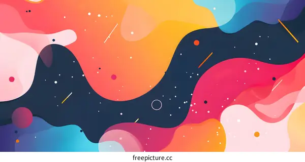 Abstract Colorful Background with Geometric Shapes