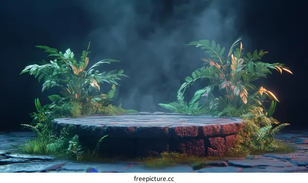 Mystic Botanical Product Display Stage