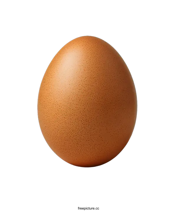 [Transparent Background PNG]Brown Chicken Egg on White Background