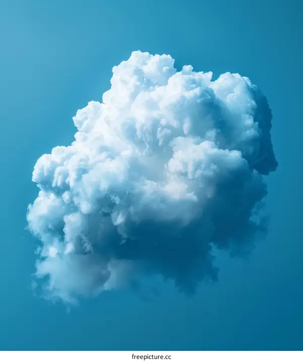 Captivating Cloud Against a Serene Blue Sky