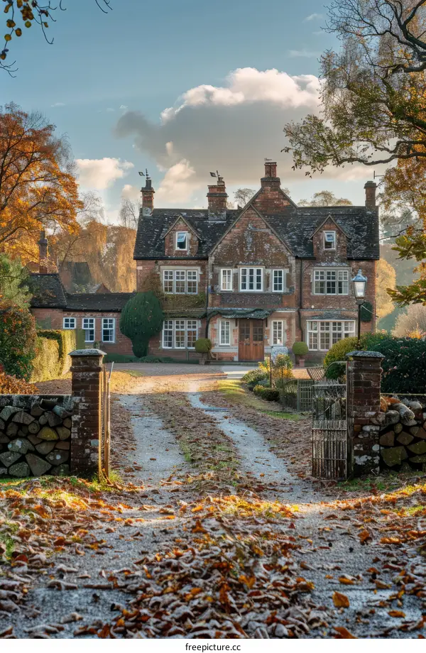 Autumn at a Tudor Country Home