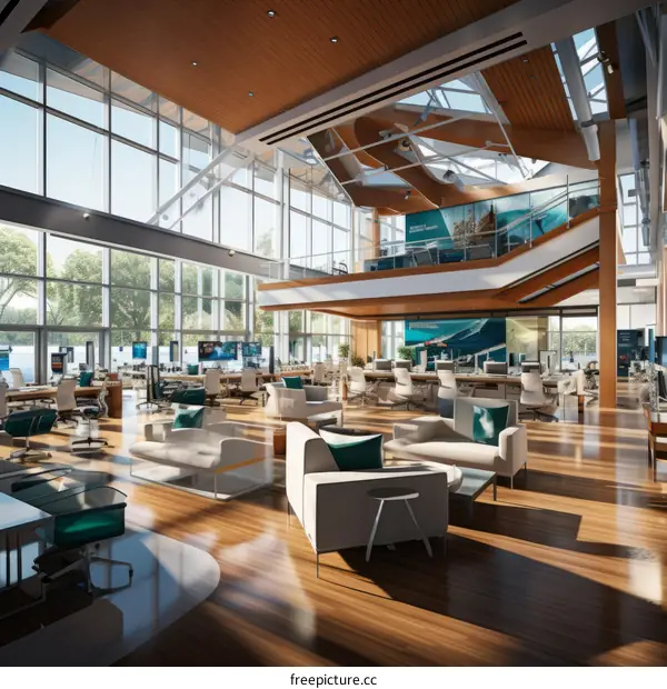 The office interior design is amazing