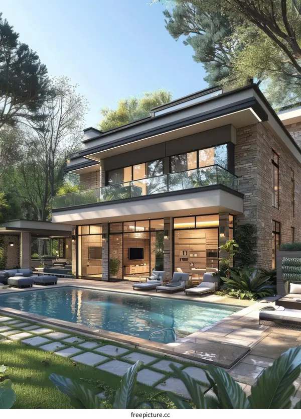 Modern House with Swimming Pool