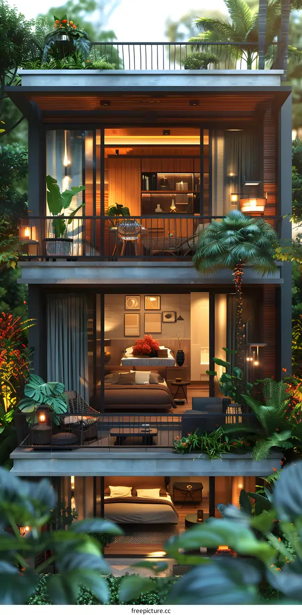 A Modern House in the Rainforest