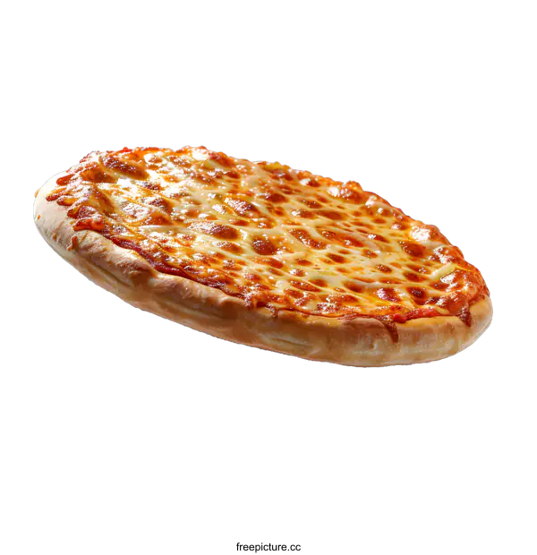 [Transparent Background PNG]Delicious Cheese Pizza on White Background