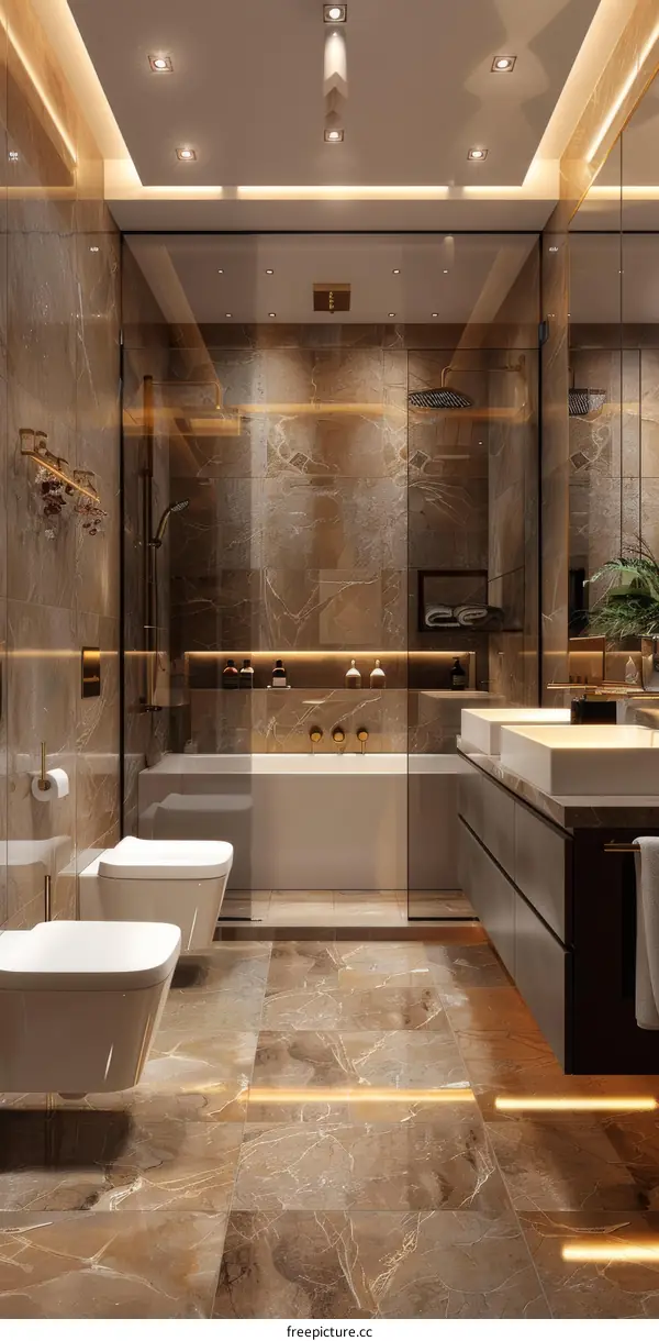 Modern Luxury Bathroom Design Interior