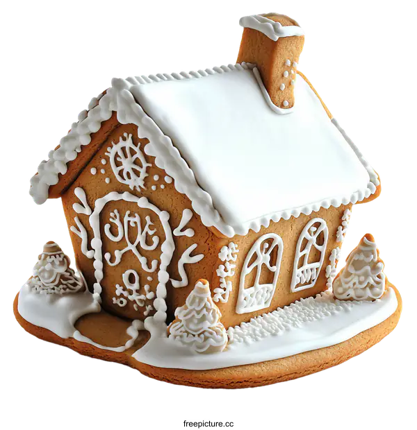[Transparent Background PNG]Gingerbread House Christmas Decoration
