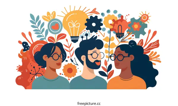 Diversity and Inclusion Team Brainstorming with Creative Ideas