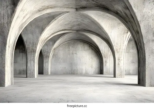 Concrete Archway Interior Architecture Design