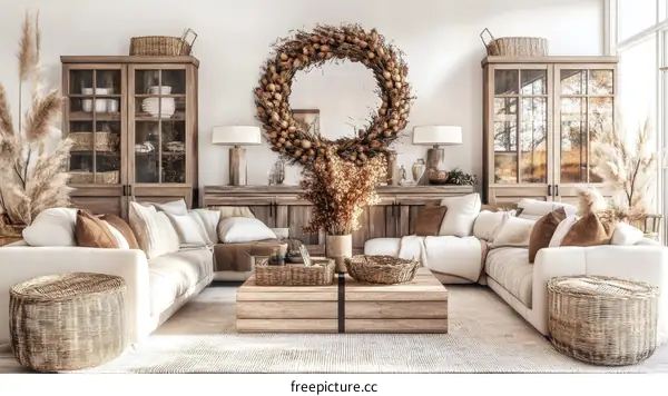 Cozy Modern Farmhouse Living Room Design