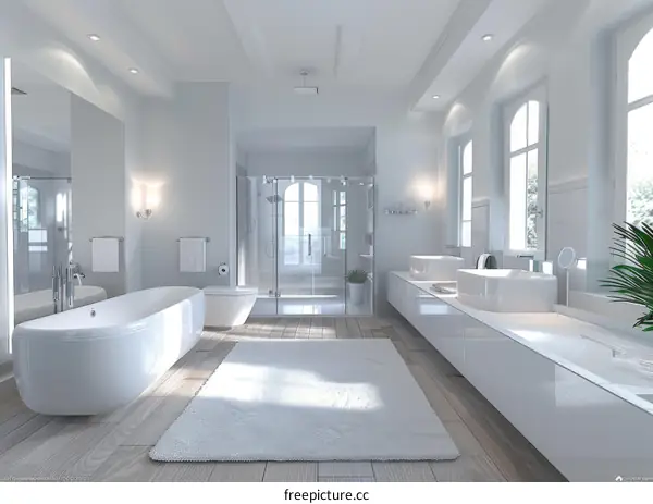 Modern Luxury Bathroom Design Interior