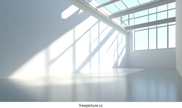 White Empty Room with Window