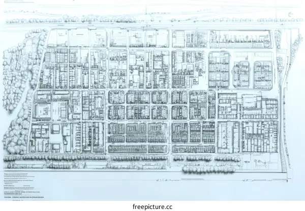 Urban Planning Diagram of a City District