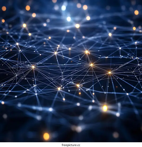 Abstract Network Connections Illustrative