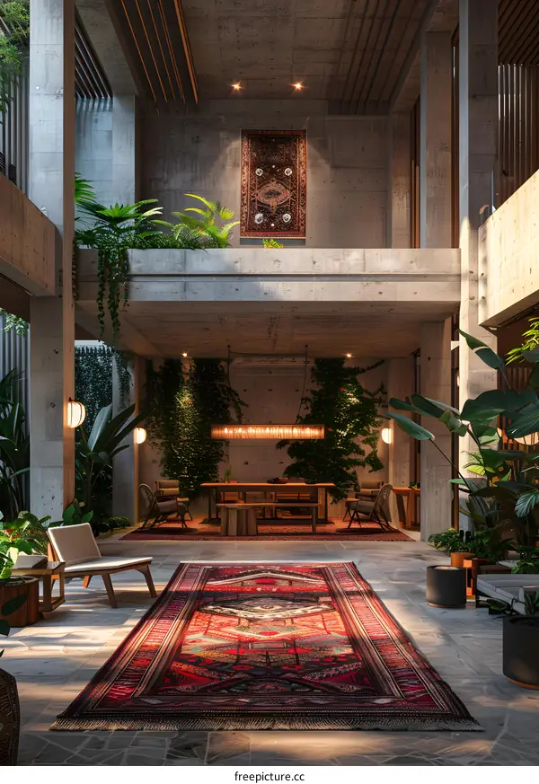 Indoor plants and modern home