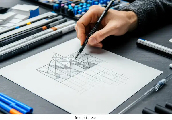 Sketching Architectural Design with Graphite Pencil