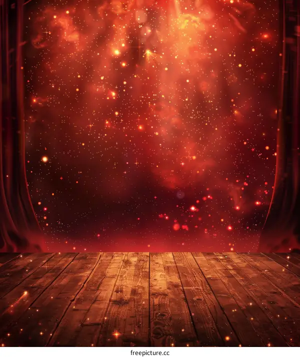 Red Velvet Stage Background