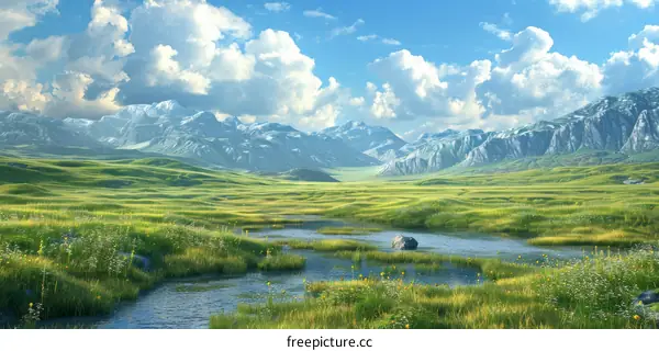 Serene Valley Landscape