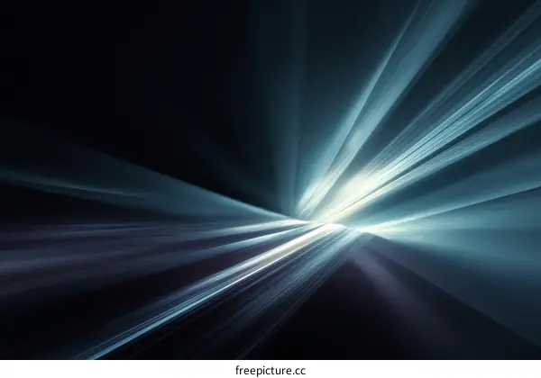 Abstract Light Rays Burst Illustration