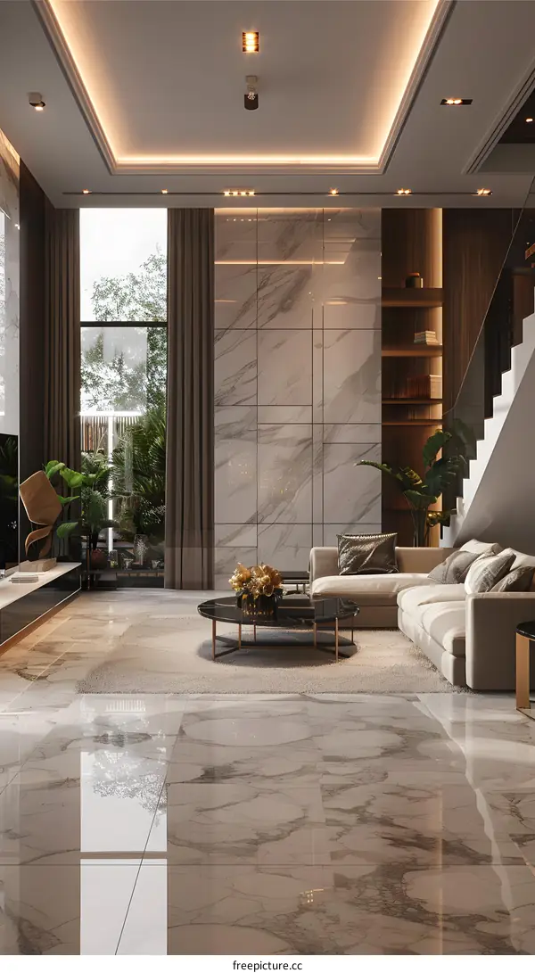 Modern minimalist living room